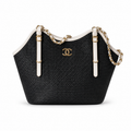 Chanel Classic Quilted Handbag | CC Hardware & Gold Chain — 28cm