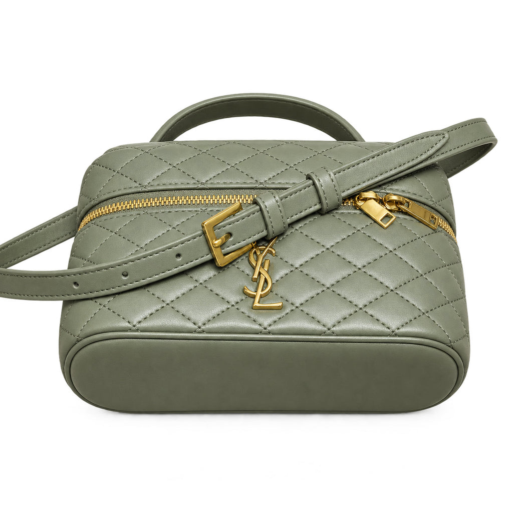 YSL Gaby Vanity Bag – Olive Quilted Leather