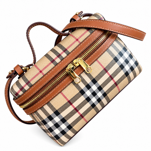 Burberry British Check Petite Crossbody Bag