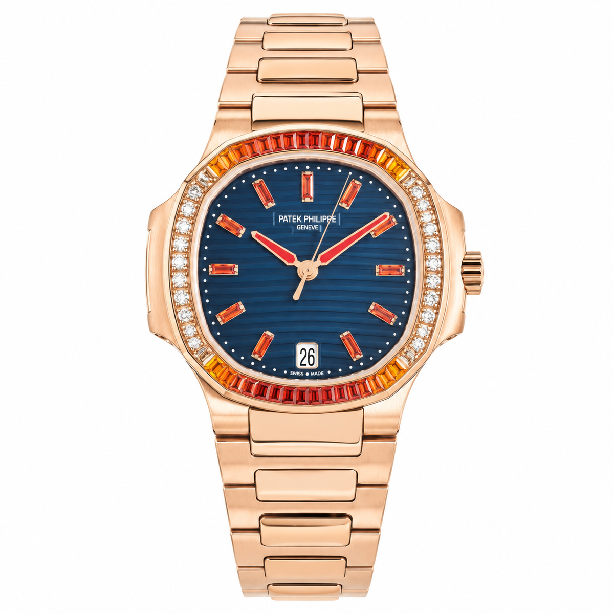 Patek Philippe Women's Rose Gold Style Automatic Watch 35.2mm