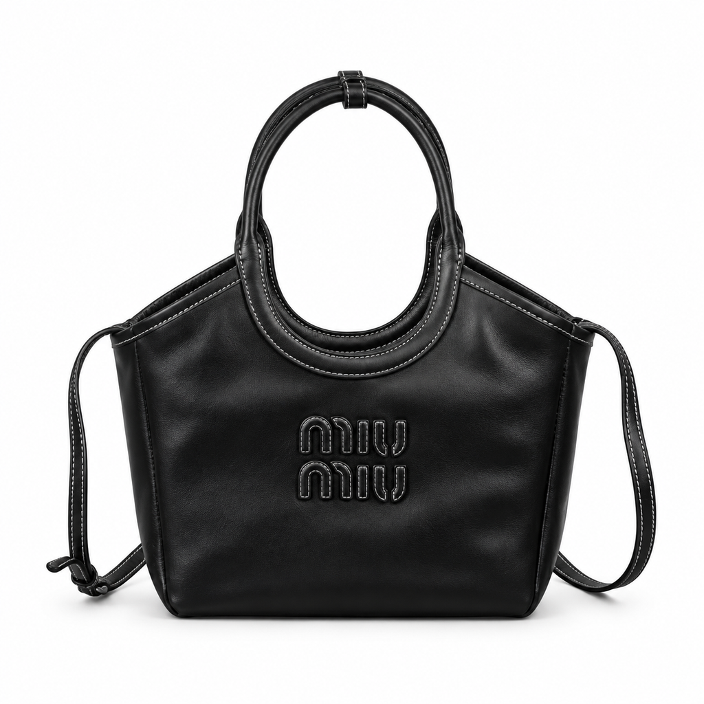 Miu Miu Top Handle Leather Bag 22cm
