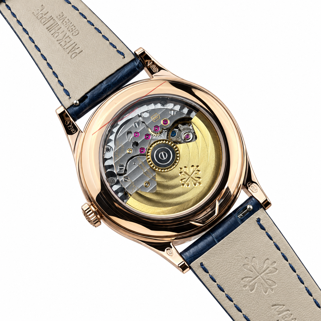 Patek Philippe Annual Calendar Moon Phase 38.5mm Rose Gold Blue Dial