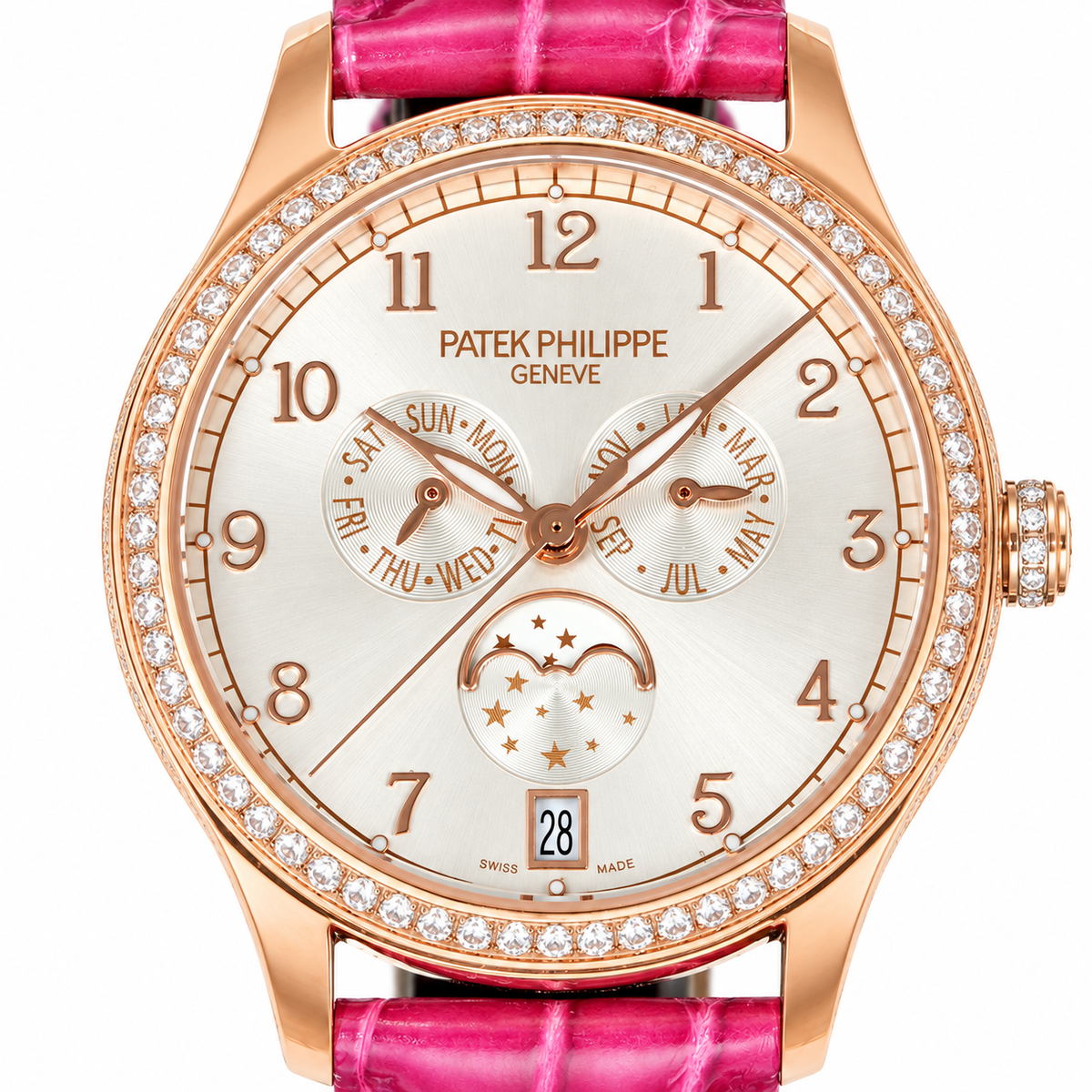 Patek Philippe Stainless Steel GMT Moon Phase