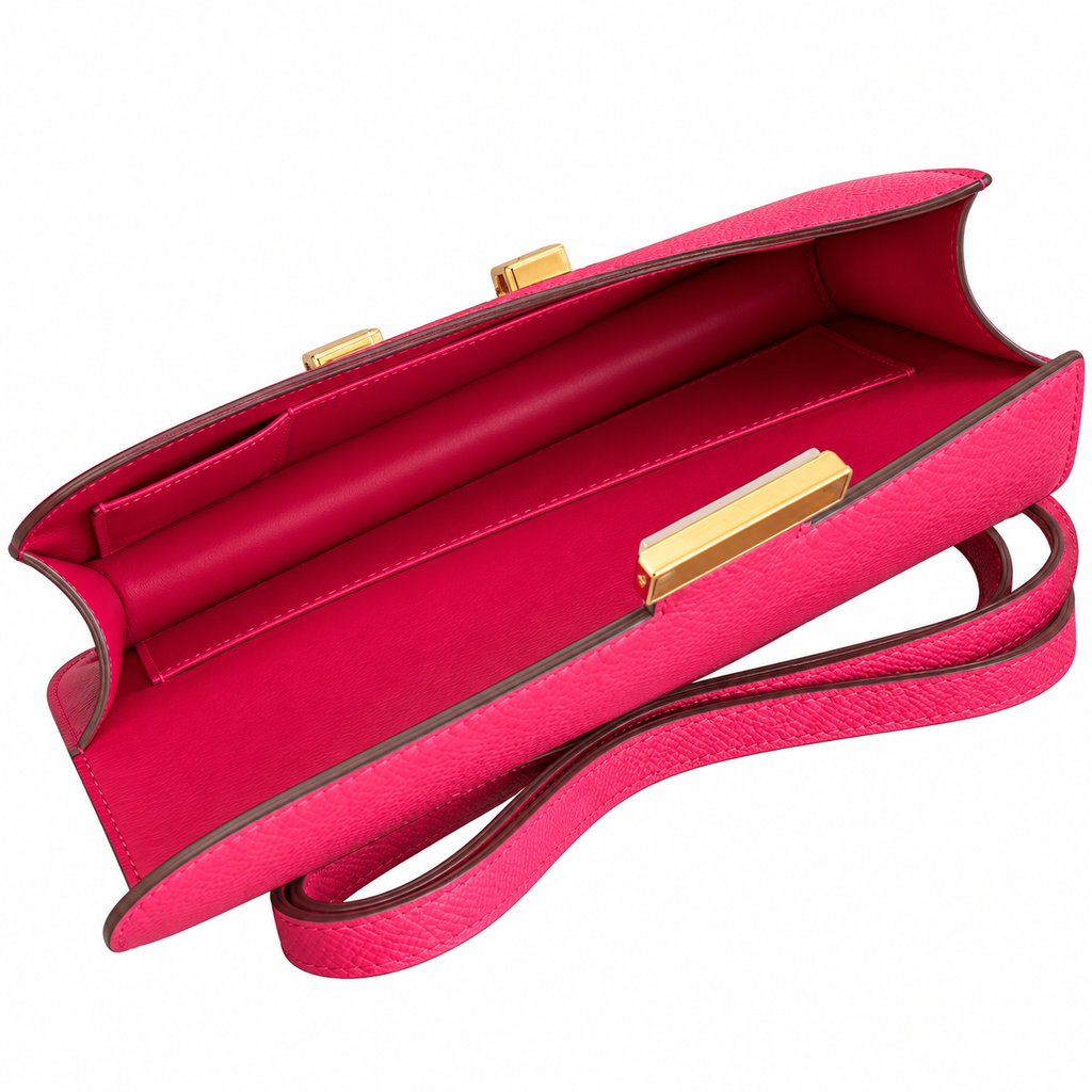 Hermès Lindy 26cm Crossbody Bag – Rose Pink & Gold | Feminine Luxury Leather