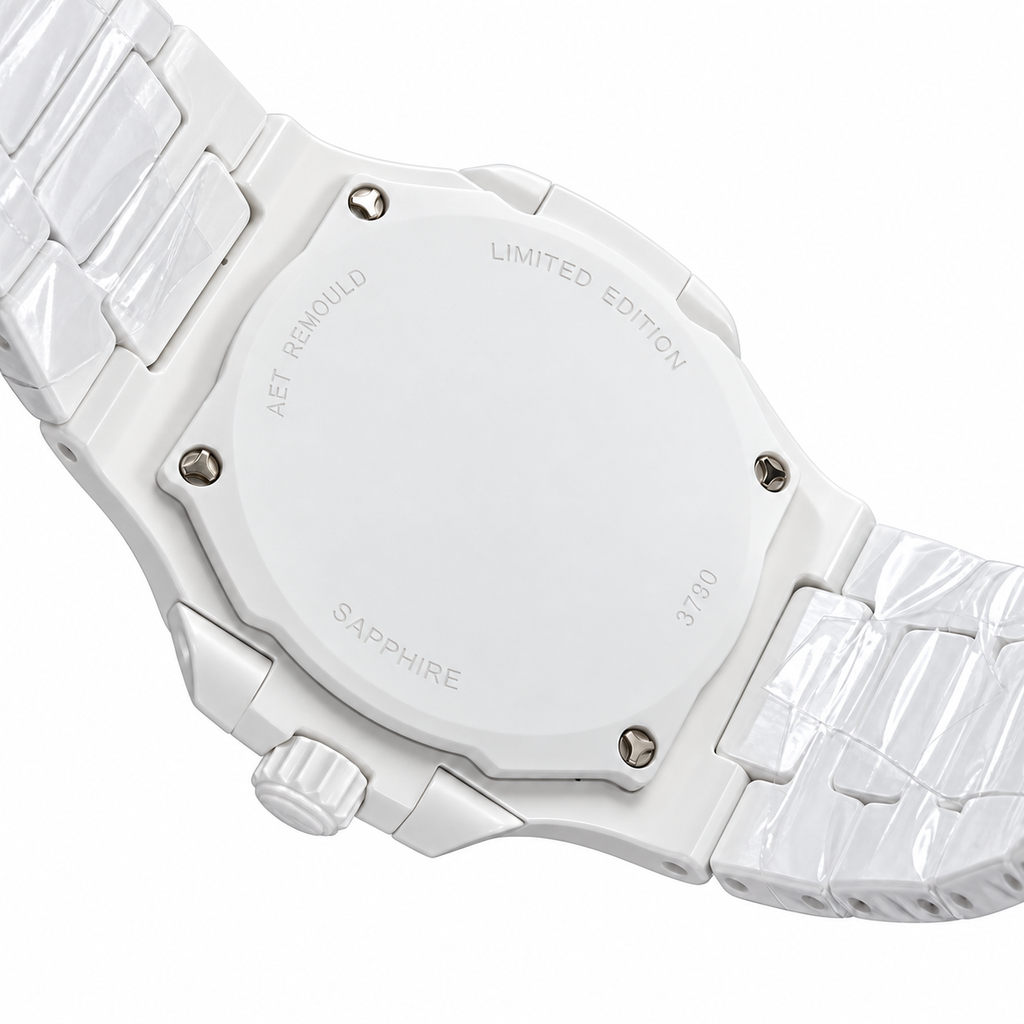Patek Philippe White Ceramic Nautilus Pink Purple Gradient