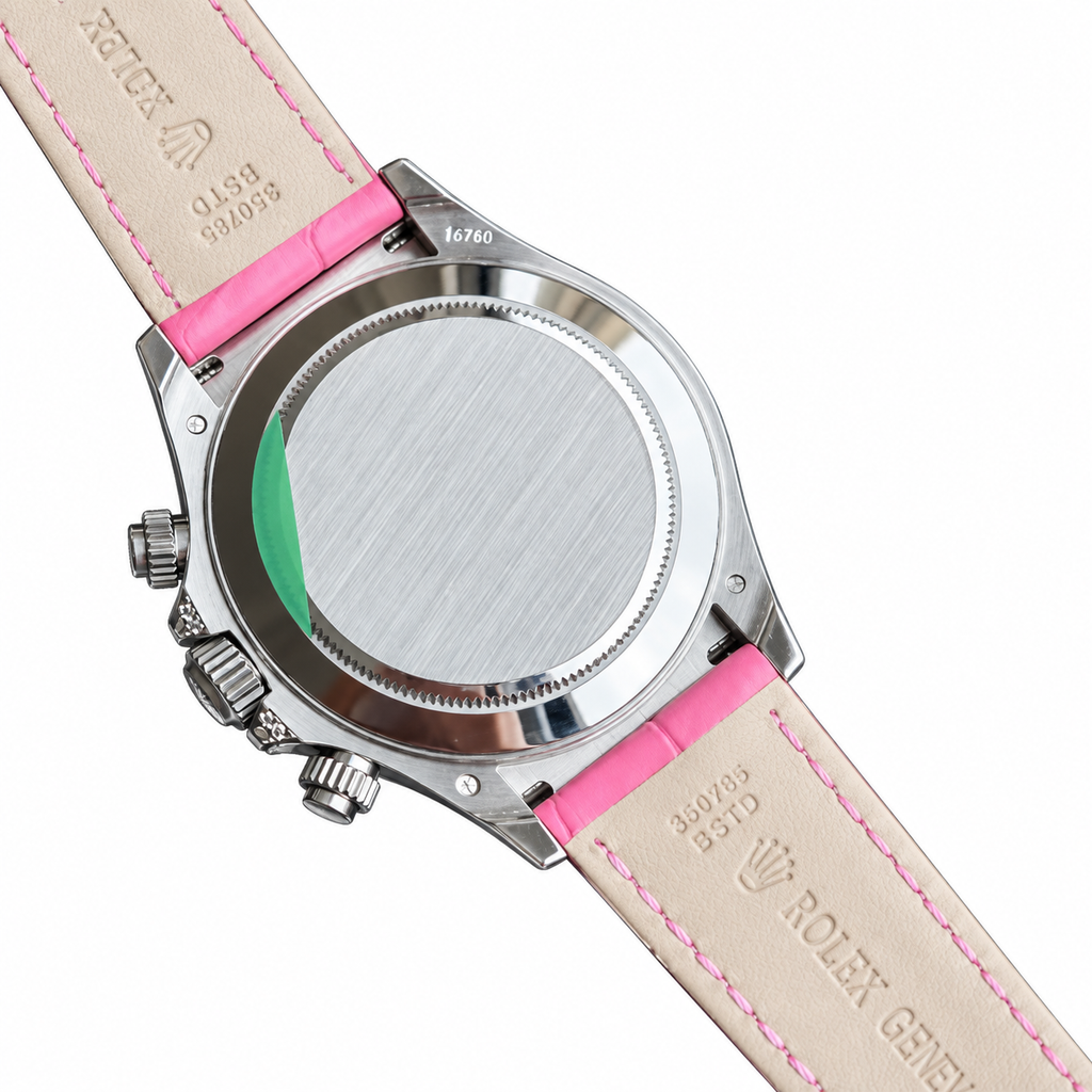 Rolex Daytona Steel Pink Dial Diamond Bezel