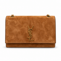 Saint Laurent Kate Medium Bag – Tan Suede