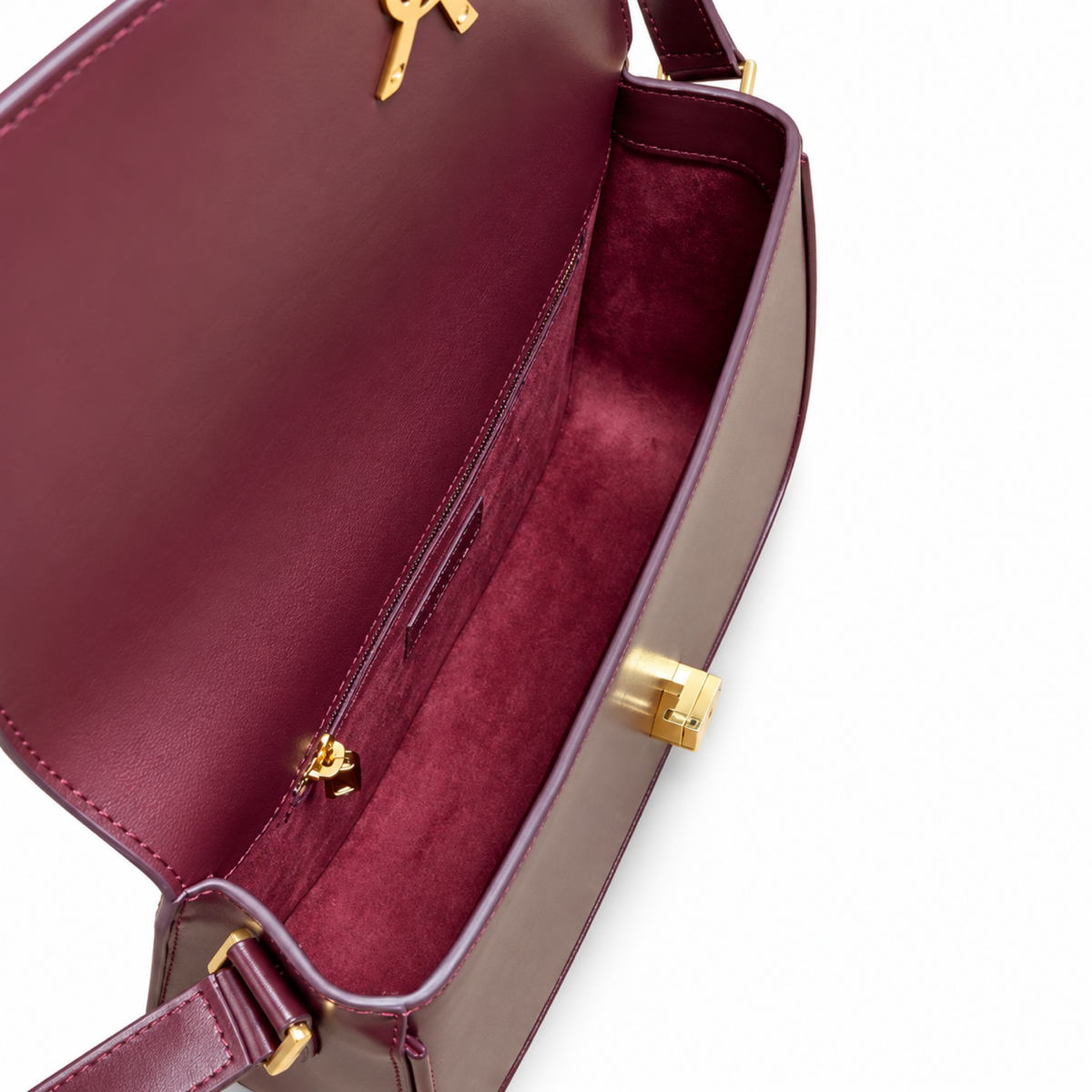 Saint Laurent Solferino Medium Bag – Burgundy