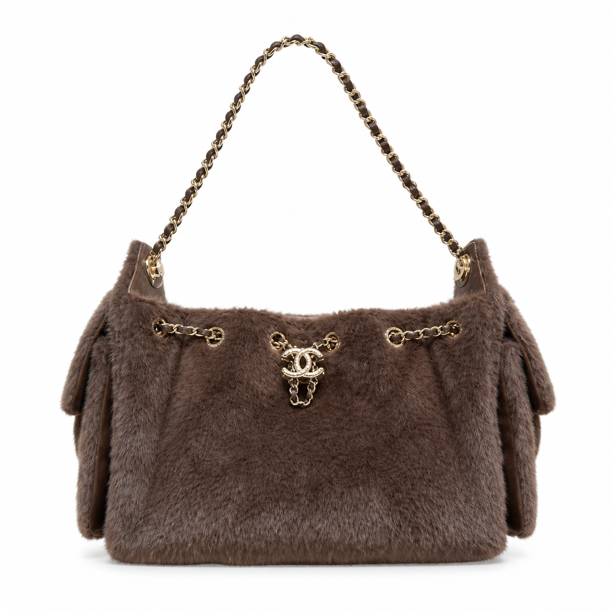 Chanel Quilted Leather Rounded Base Shoulder Bag