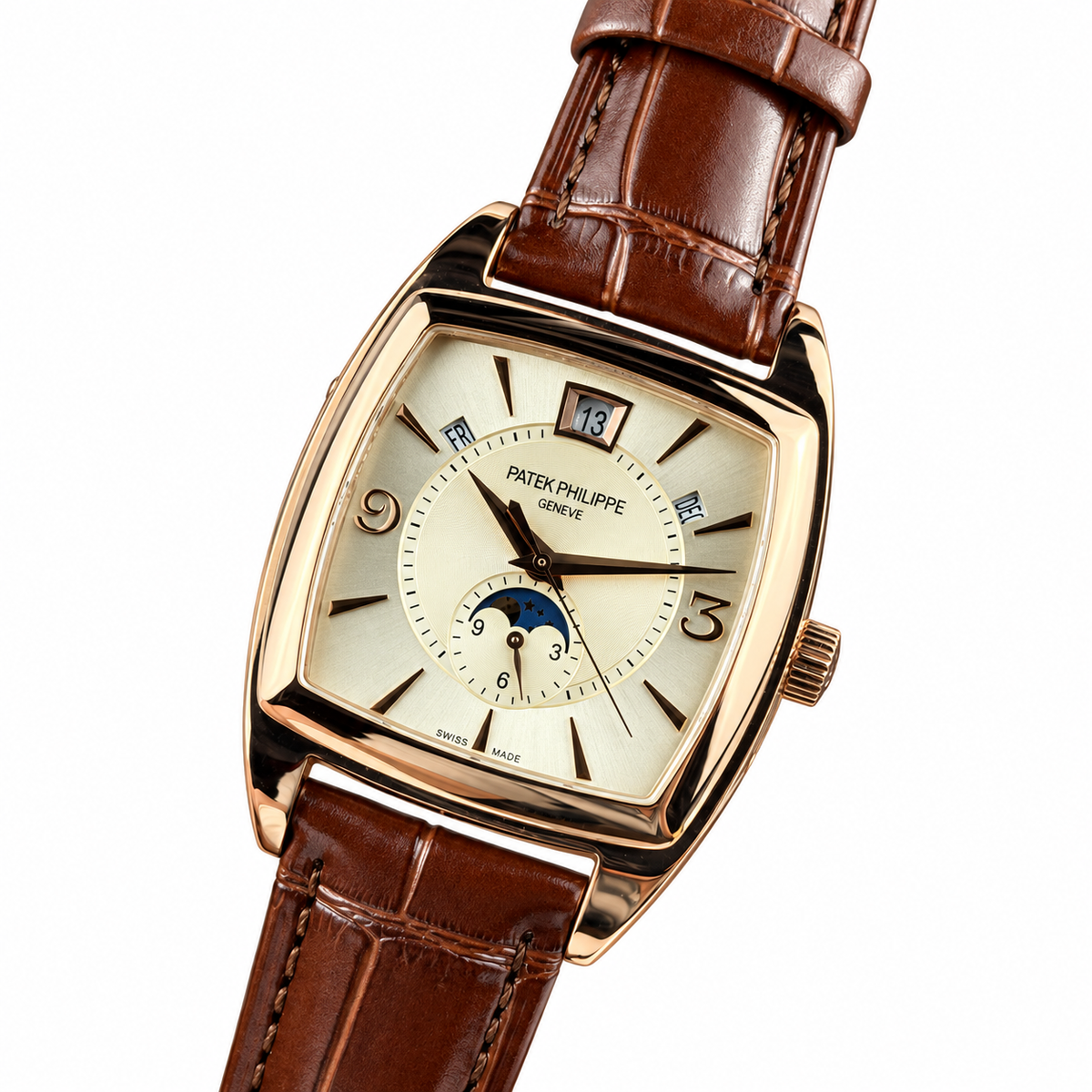 Patek Philippe Rose Gold Gondolo Annual Calendar Moon Phase