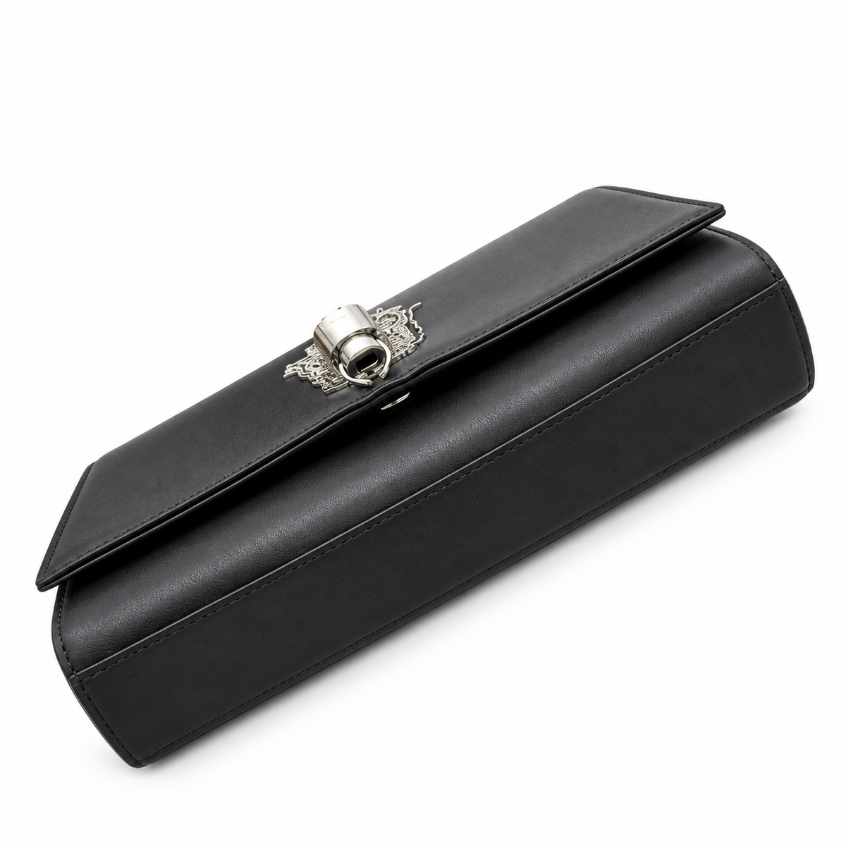 YSL Saint Laurent Kate Chain Bag in Black Smooth Leather with Silver Tassel