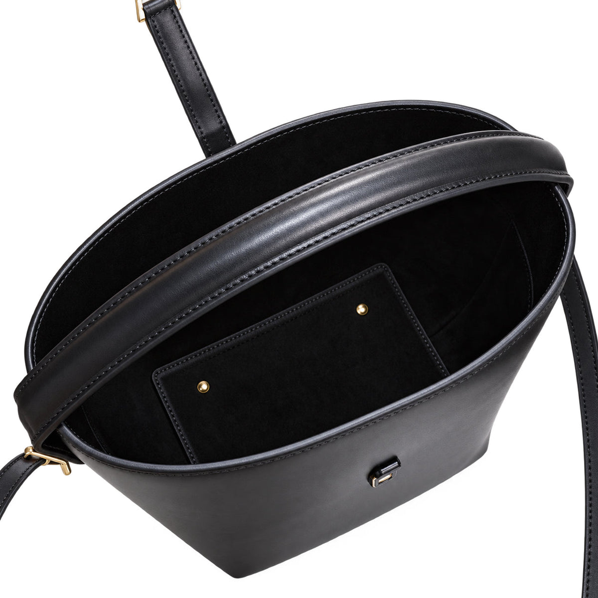 YSL Le 37 Bucket Bag – Black Smooth Leather