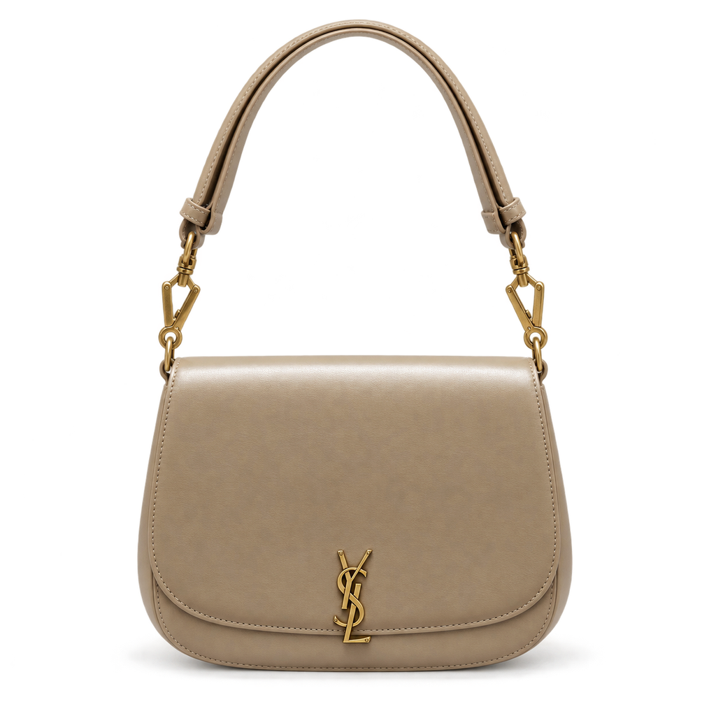 YSL Solferino Shoulder Bag – Taupe Leather