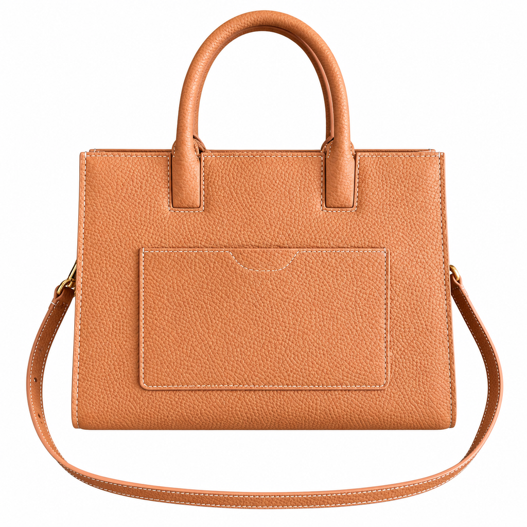 Burberry Caramel TB Monogram Top Handle Bag