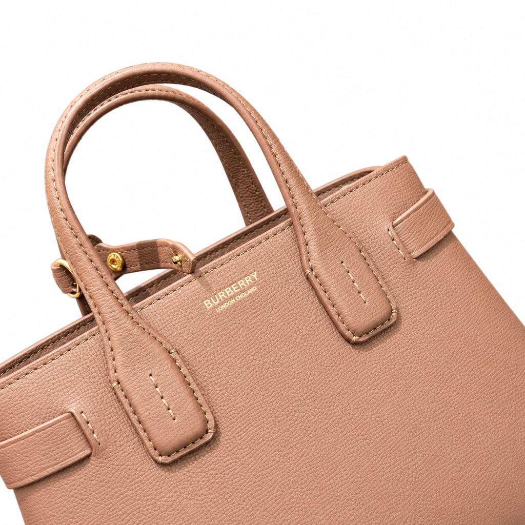 Burberry Rosewood Signature Top Handle Bag